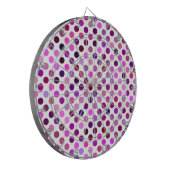 Roze en Paarse poka Dots Dartbord (Voorkant Links)