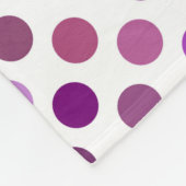 Roze en Paarse poka Dots Fleece Deken (Hoek)