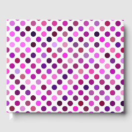 Roze en Paarse poka Dots Gastenboek