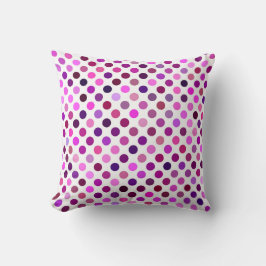 Roze en Paarse poka Dots Kussen