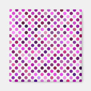 Roze en Paarse poka Dots Magneet