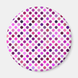 Roze en Paarse poka Dots Magneet