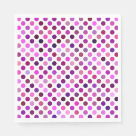 Roze en Paarse poka Dots Servet