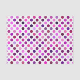 Roze en Paarse poka Dots Tissuepapier