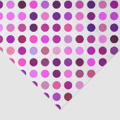 Roze en Paarse poka Dots Tissuepapier (Detail)