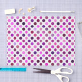 Roze en Paarse poka Dots Tissuepapier (Craft)