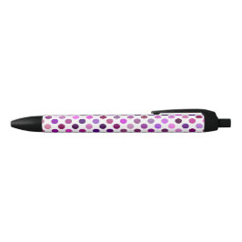 Roze en Paarse poka Dots Zwarte Inkt Pen