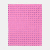 Roze en Paarse pokkendot Fleece Deken (Voorkant)
