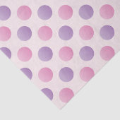 Roze en Paarse polka stippen Tissuepapier (Detail)