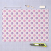 Roze en Paarse polka stippen Tissuepapier (Craft)