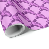 Roze en Paarse Pop Art Koe Cadeaupapier (Rol Hoek)