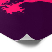 Roze en Paarse Poster (Hoek)