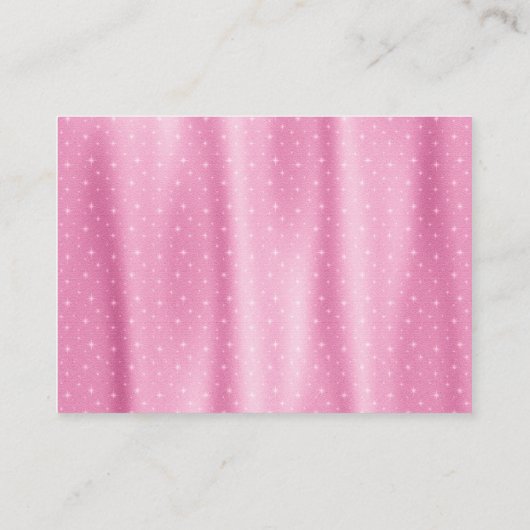 Roze en Paarse Prinses Luierkaartje Informatiekaartje (Achterkant)