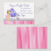 Roze en Paarse Prinses Luierkaartje Informatiekaartje (Voorkant / Achterkant)
