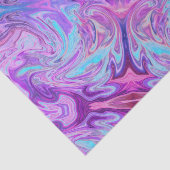 Roze en Paarse Psychedelische Abstracte Oliewervel Tissuepapier (Detail)