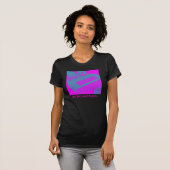 Roze en Paarse rechter T-shirt (Voorkant volledig)