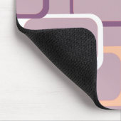 Roze en Paarse Retro Square Mousepad Muismat (Hoek)