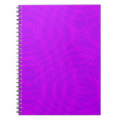 Roze en Paarse Ripple Moiré Notitieboek (Voorkant)