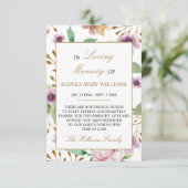 Roze en Paarse Roos Sympathie Geheugen Hartelijk d Bedankkaart (Staand voorkant)