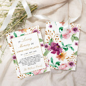 Roze en Paarse Roos Sympathie Geheugen Hartelijk d Bedankkaart