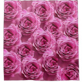 Roze en paarse rozen douchegordijn (Voorkant)