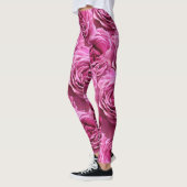 Roze en paarse rozen leggings (Links)