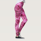 Roze en paarse rozen leggings (Rechts)