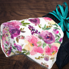 Roze en Paarse Rozen Stropdas Groomsmen