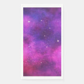 Roze en Paarse ruimte en sterren Faux Galaxy Servet (Voorkant)