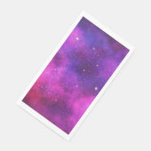Roze en Paarse ruimte en sterren Faux Galaxy Servet (Hoek)