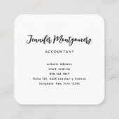 Roze en Paarse ruimte en sterren Faux Galaxy Vierkante Visitekaartje (Achterkant)