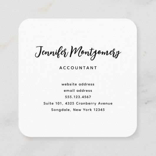 Roze en Paarse ruimte en sterren Faux Galaxy Vierkante Visitekaartje (Achterkant)