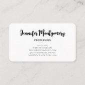 Roze en Paarse ruimte en sterren Faux Galaxy Visitekaartje (Achterkant)