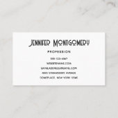 Roze en Paarse ruimte en sterren Faux Galaxy Visitekaartje (Achterkant)