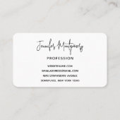 Roze en Paarse ruimte en sterren Faux Galaxy Visitekaartje (Achterkant)