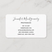 Roze en Paarse ruimte en sterren Faux Galaxy Visitekaartje (Achterkant)