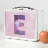 Roze en Paarse ruimte Galaxy Letter E (In situ)