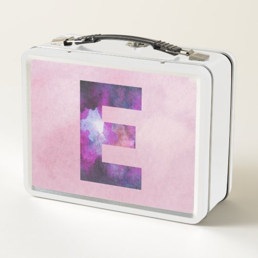 Roze en Paarse ruimte Galaxy Letter E (Achterkant)