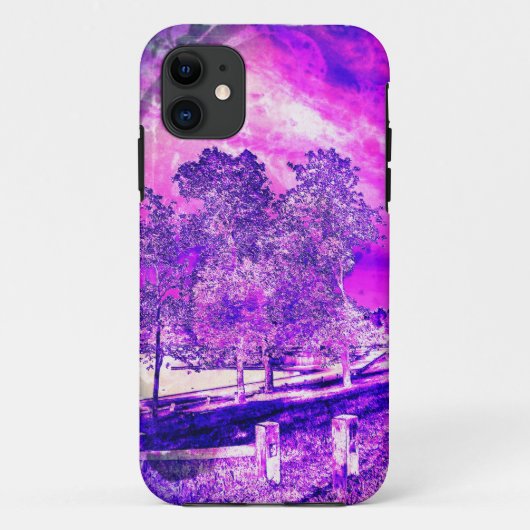 Roze en Paarse Scene iPhone 5 Hoesje (Achterkant)