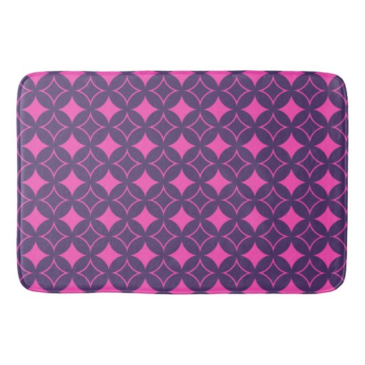 Roze en paarse schilfers badmat (Voorkant)