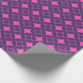 Roze en paarse schilfers cadeaupapier (Hoek)