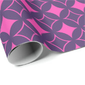 Roze en paarse schilfers cadeaupapier (Rol Hoek)