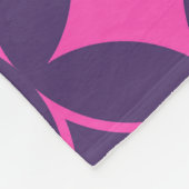 Roze en paarse schilfers fleece deken (Hoek)