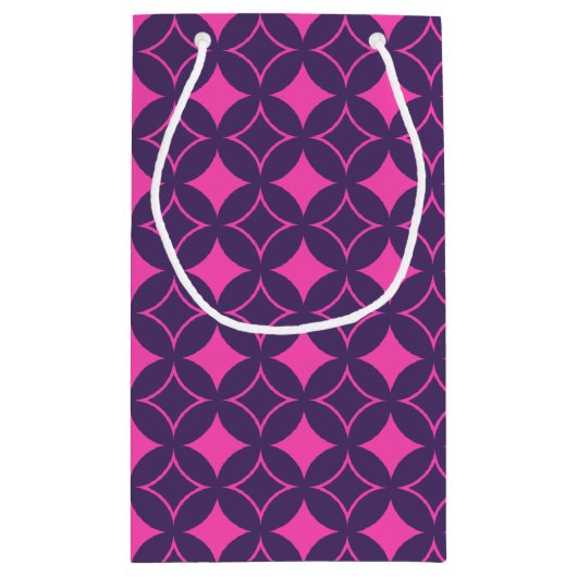 Roze en paarse schilfers klein cadeauzakje (Achterkant)