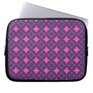 Roze en paarse schilfers laptop sleeve