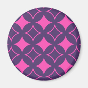 Roze en paarse schilfers magneet