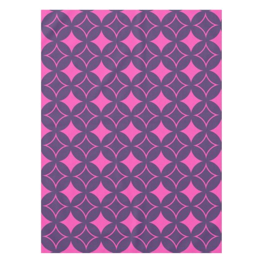 Roze en paarse schilfers tafelkleed (Voorkant)