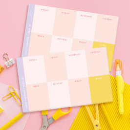 Roze en Paarse School Weekly Planner Post-it® Notes