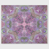 Roze en Paarse sierpaden Cadeaupapier (Vlak)
