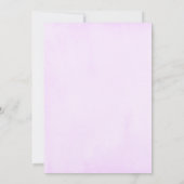 Roze en Paarse Silver Butterfly Baby shower Kaart (Achterkant)